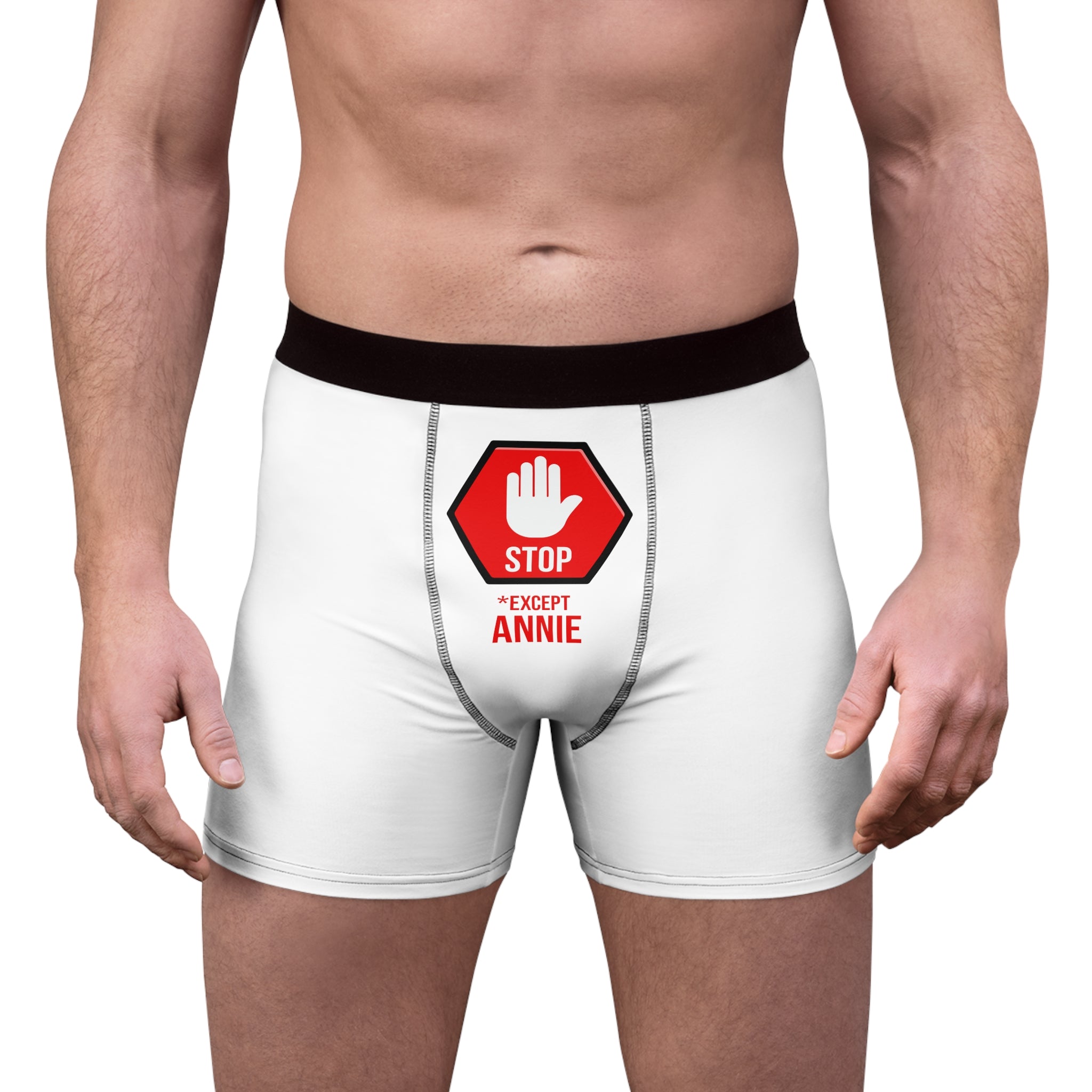 Caleçons Boxeurs Personnalisés Épicés Pour Hommes Avec Prénom