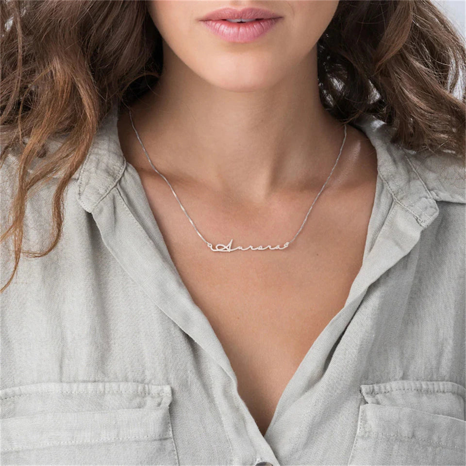 Collier Minimaliste Personnalisé avec Nom