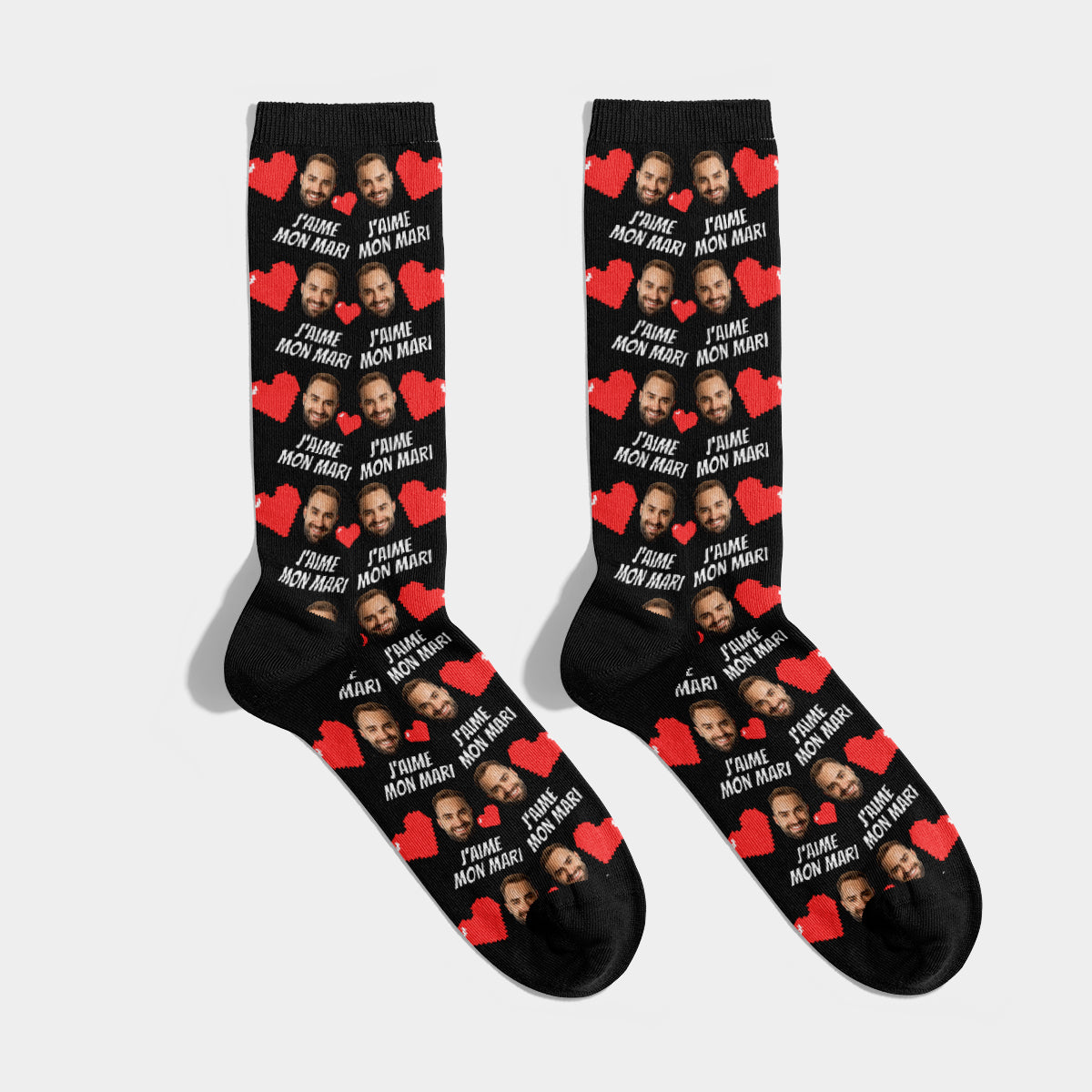 Chaussettes Personnalisées Visage Mari