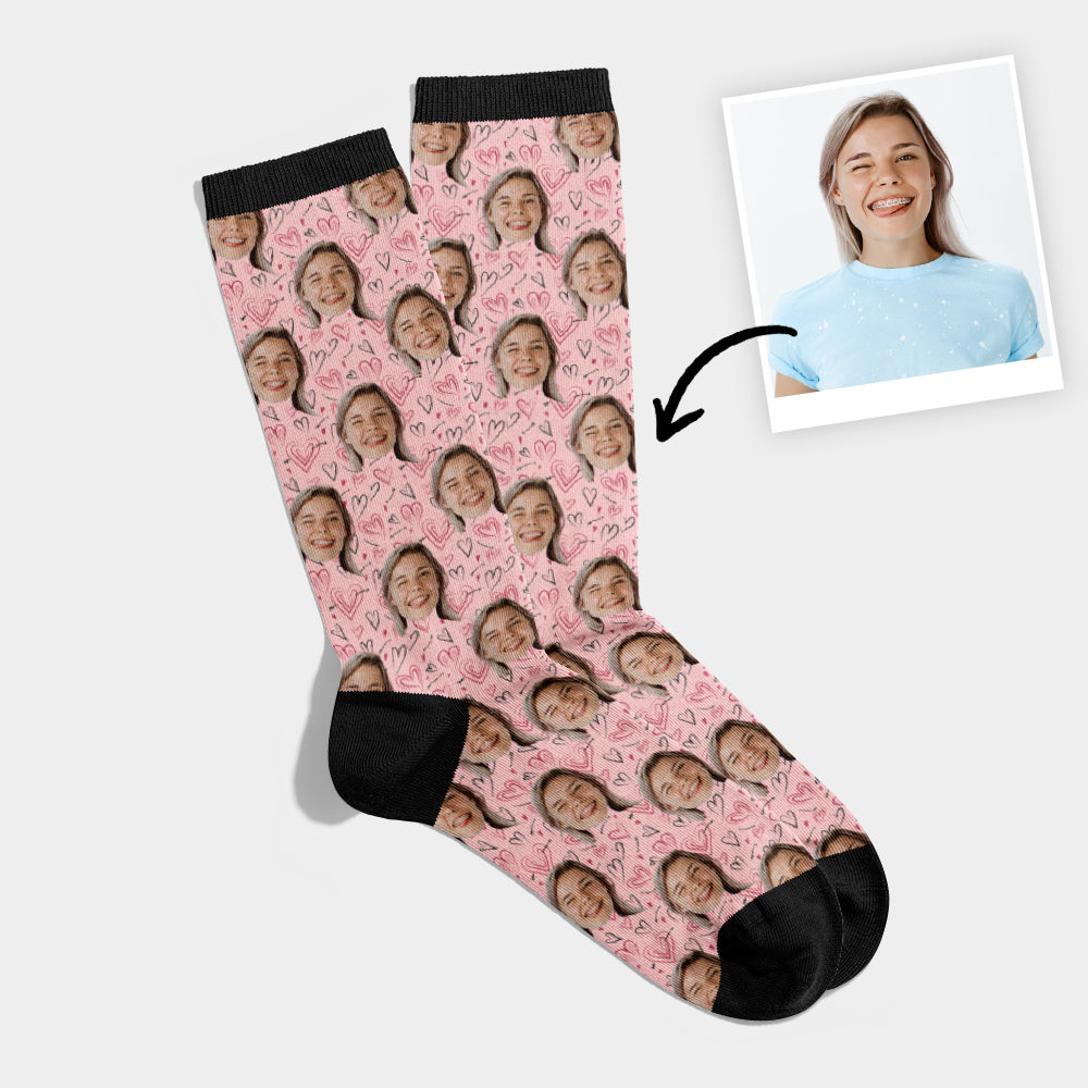 Chaussettes Personnalisées Visage