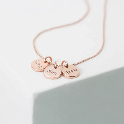 Collier Personnalisées Trois Cercles Initiales