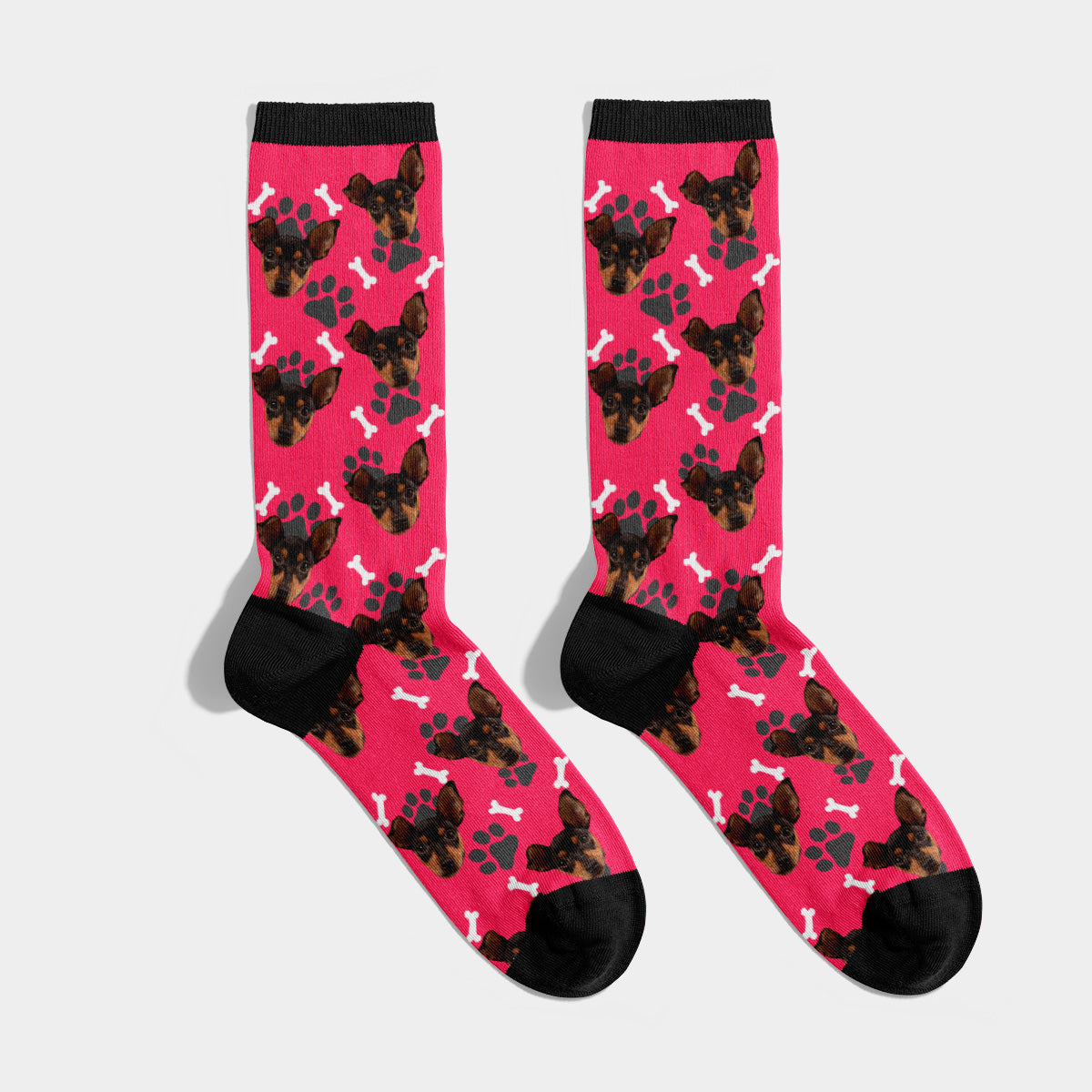 Chaussettes Personnalisées Animal Domestique Visage