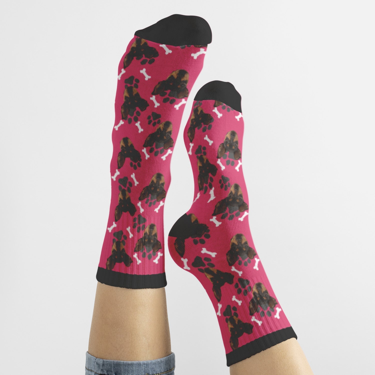 Chaussettes Personnalisées Animal Domestique Visage