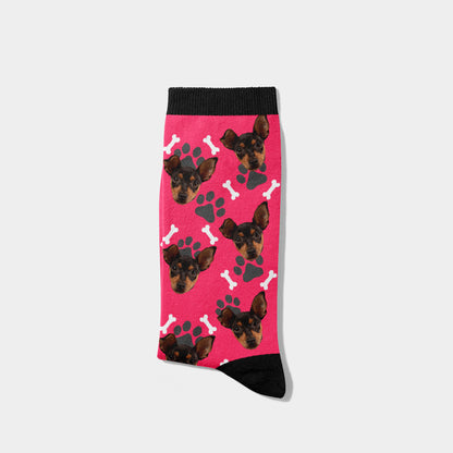 Chaussettes Personnalisées Animal Domestique Visage