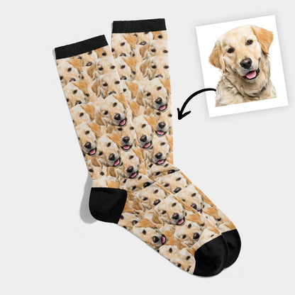 Chaussettes Personnalisées Multiples Animal Visages