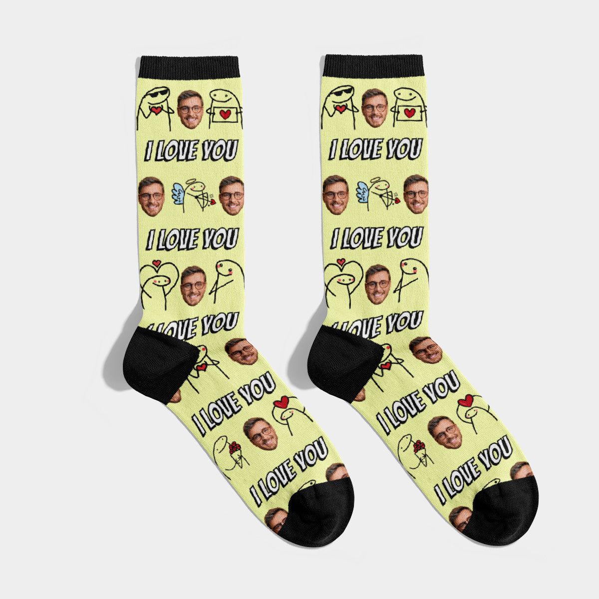 Chaussettes Personnalisées Je t&