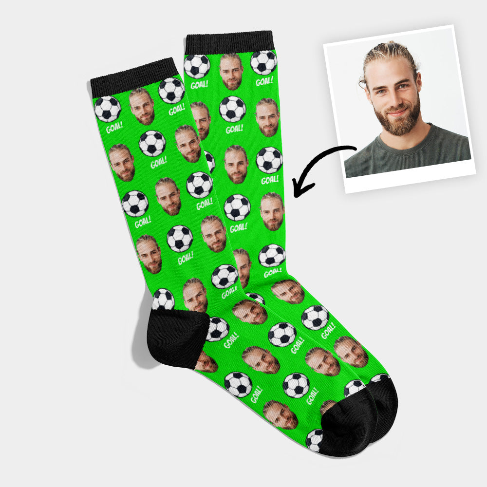 Chaussettes Football Personnalisées avec Visage