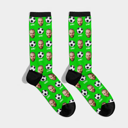 Chaussettes Football Personnalisées avec Visage