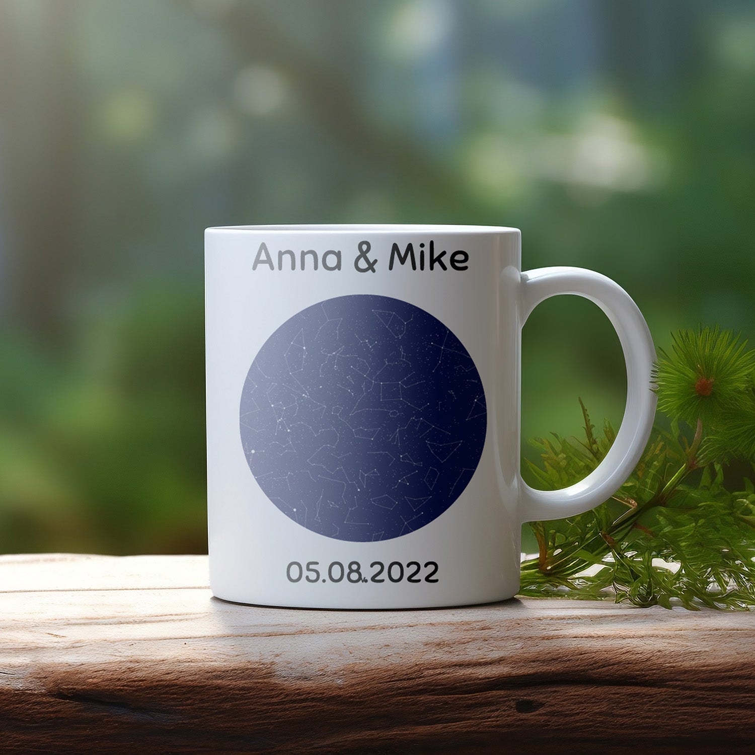 Mug Personnalisé Carte Étoilée