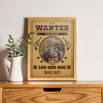 Affiche Personnalisée Western Most Wanted Avec Photo