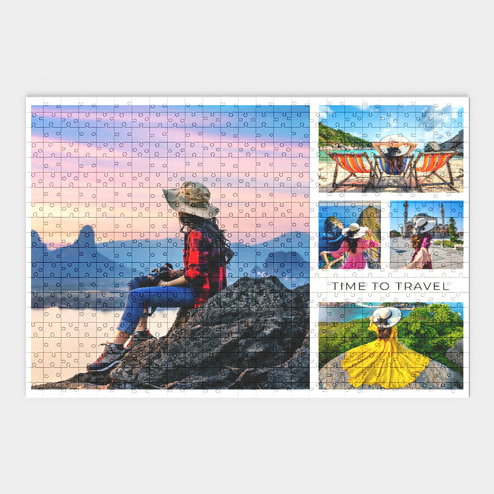 Puzzle Personnalisé Collage Photo Voyage