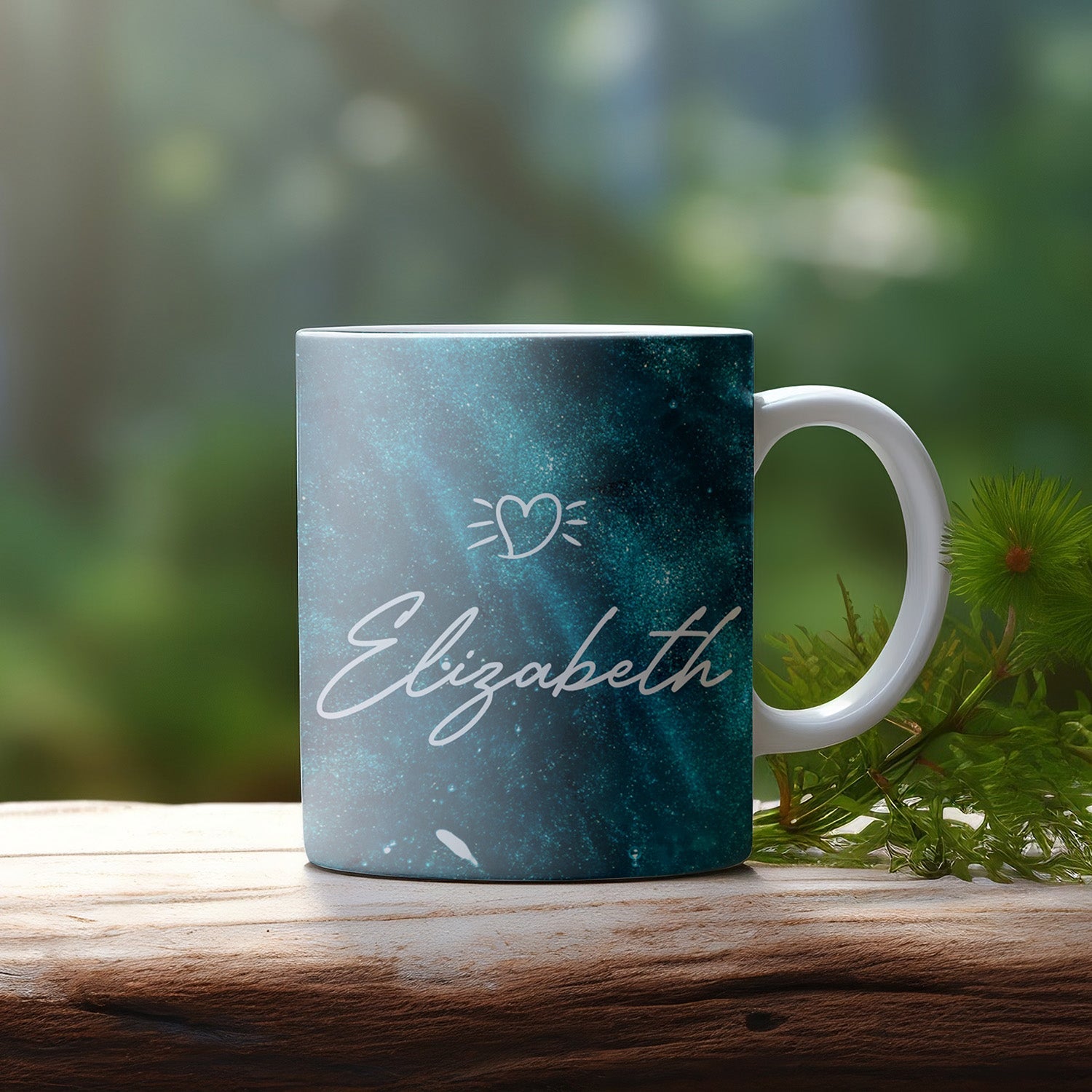 Mug Personnalisé Marbre Aqua