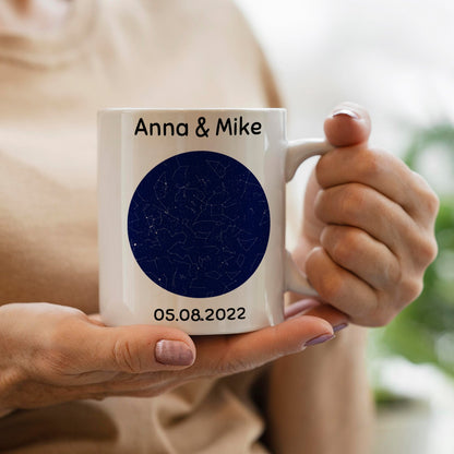 Mug Personnalisé Carte Étoilée