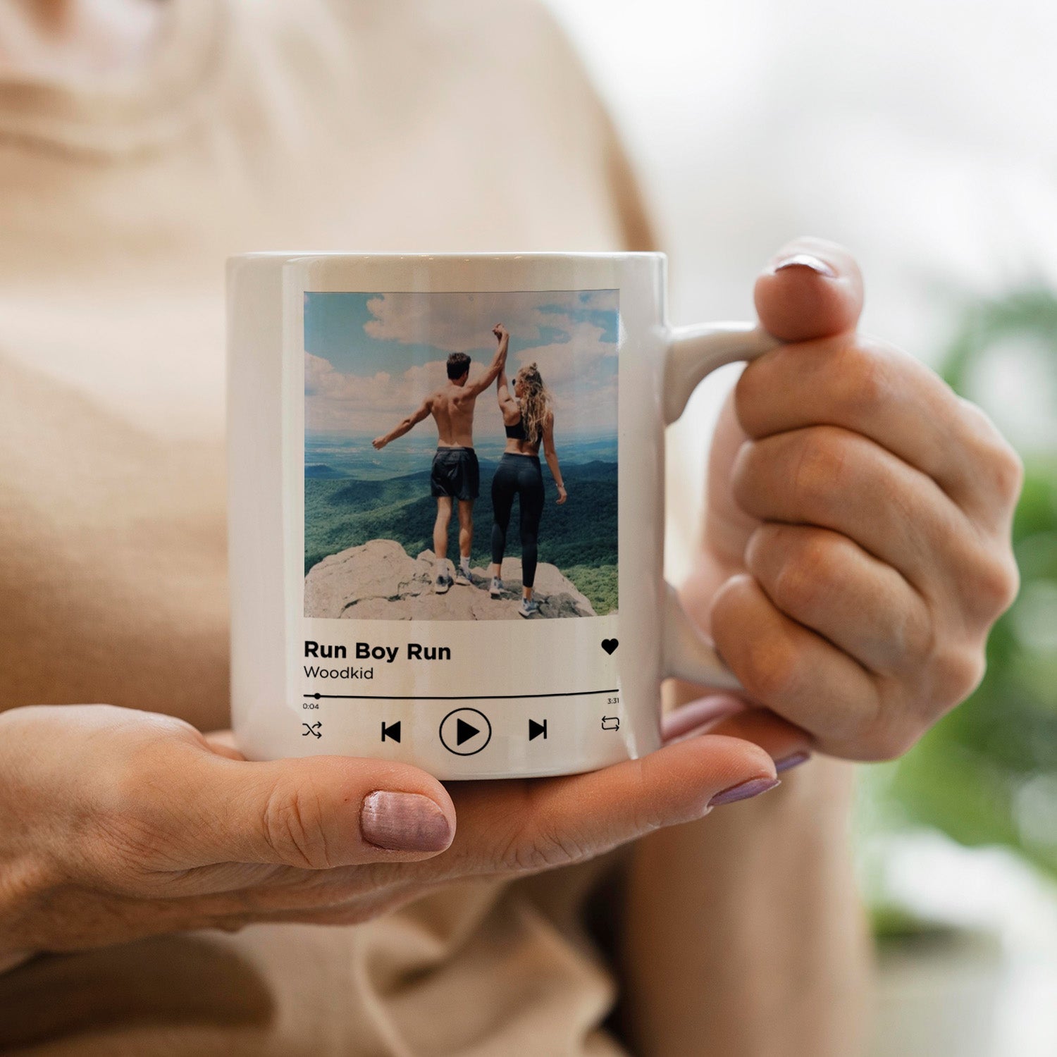 Mug Personnalisé Spotify Chanson Photo