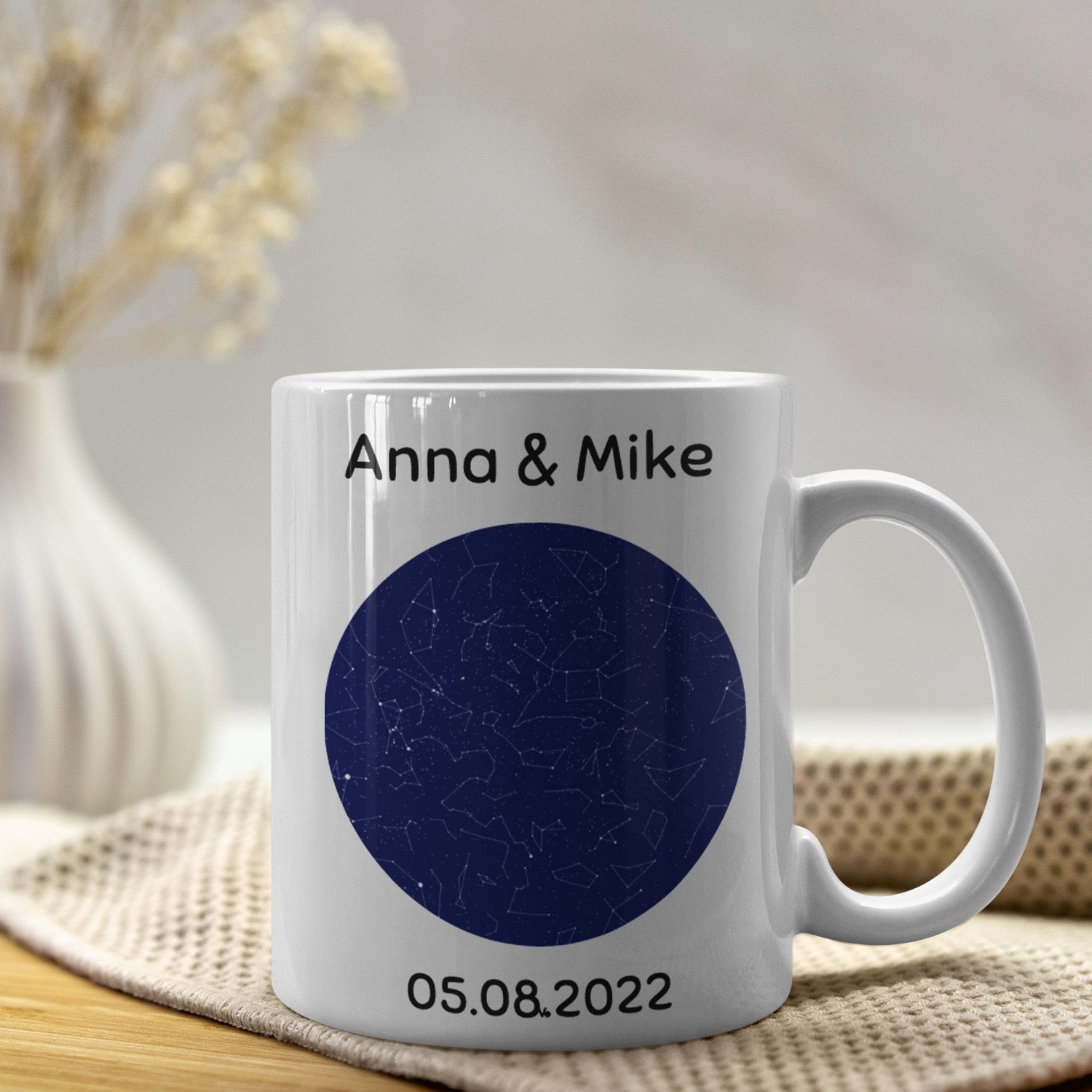 Mug Personnalisé Carte Étoilée