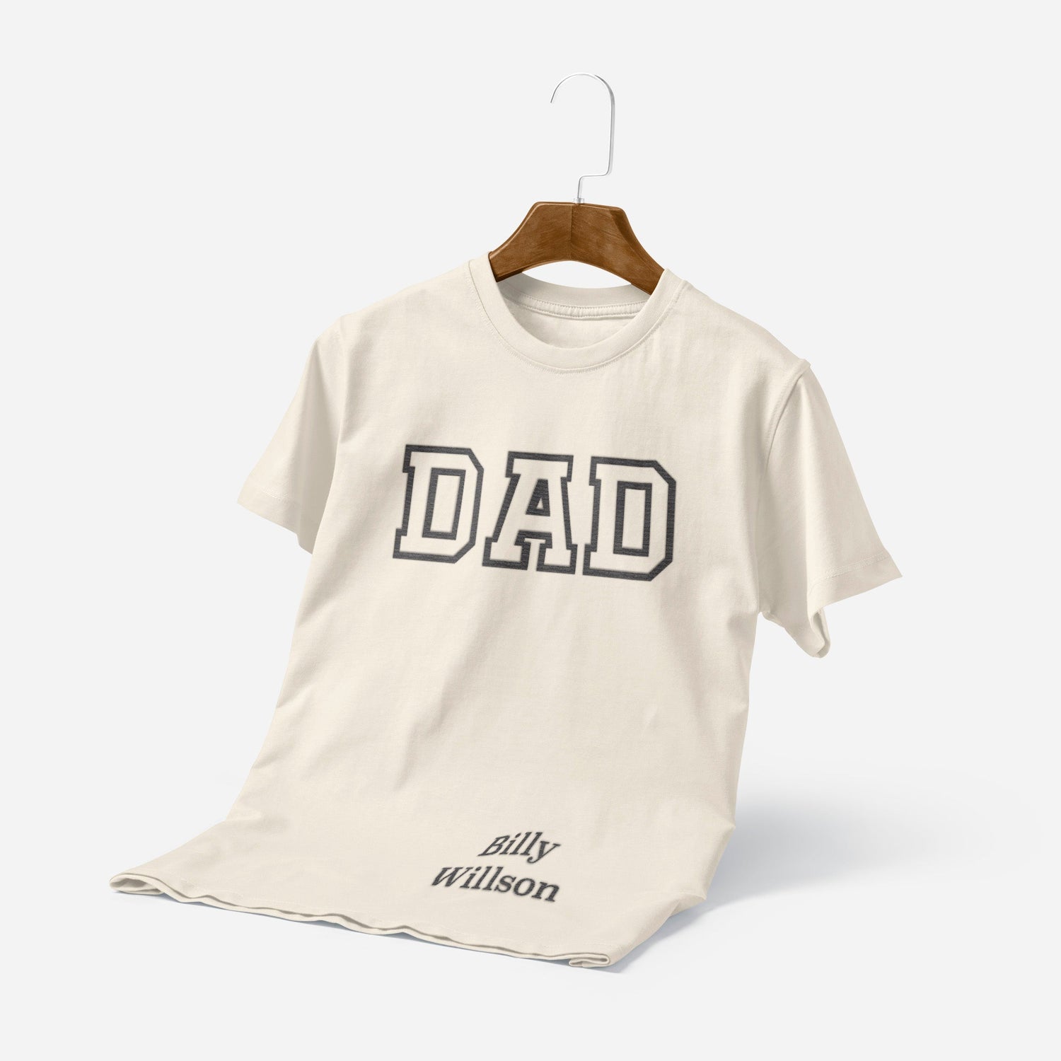 T-shirt Personnalisé Papa Dad Brodé Avec Nom D&