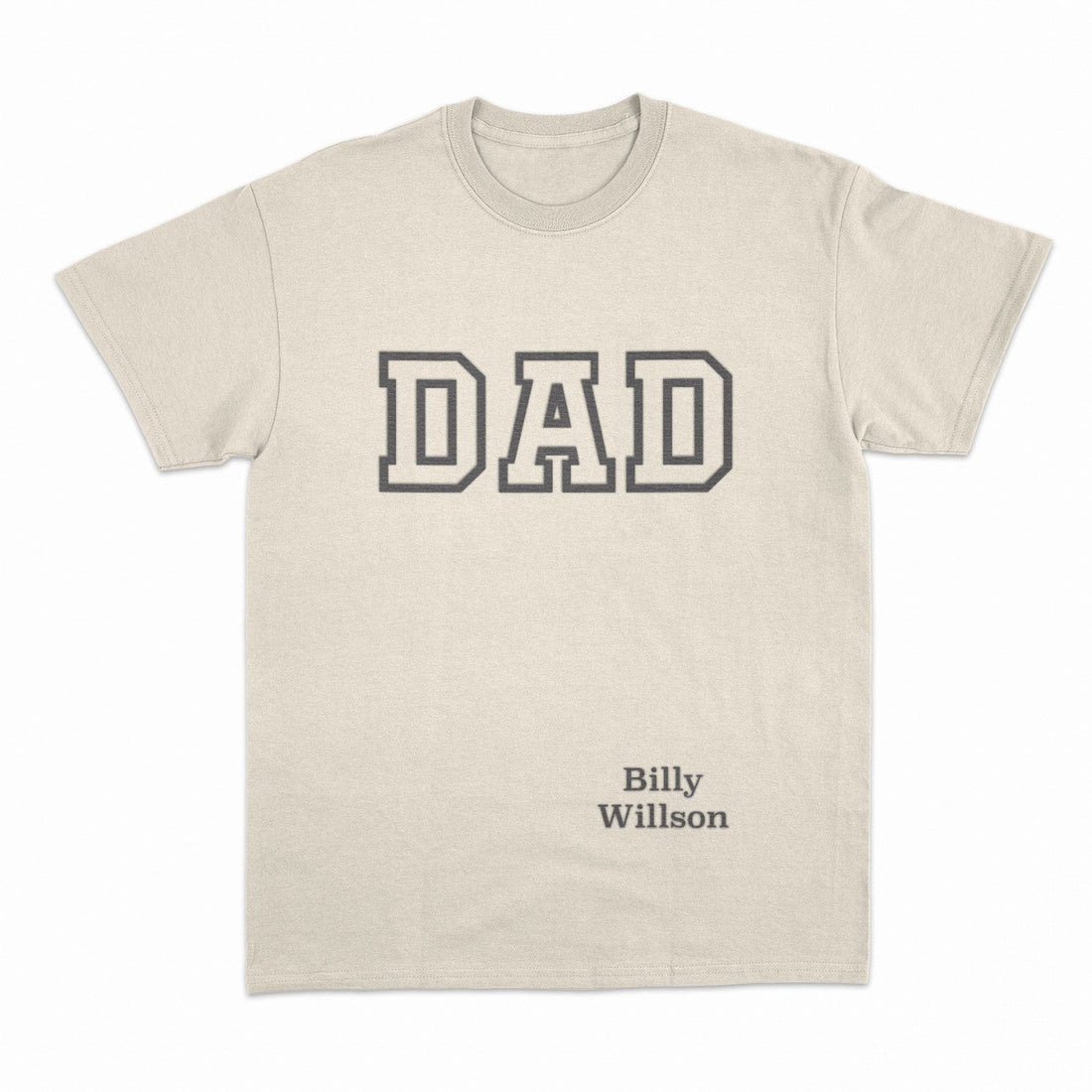 T-shirt Personnalisé Papa Dad Brodé Avec Nom D&