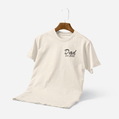 T-shirt Personnalisé Dad Avec Année De Naissance