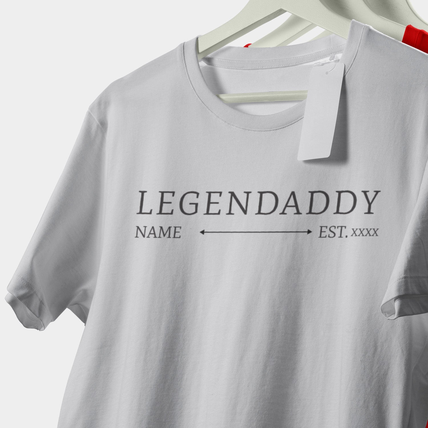 T-shirt Personnalisé Papa Legendaddy Avec Nom D&