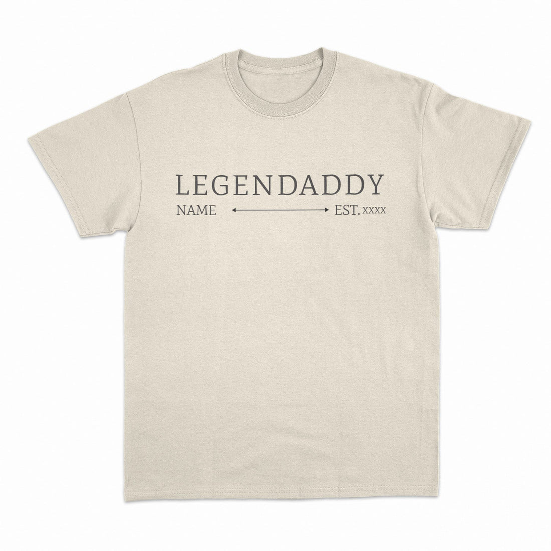 T-shirt Personnalisé Papa Legendaddy Avec Nom D&