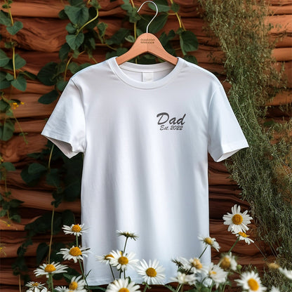 T-shirt Personnalisé Dad Avec Année De Naissance