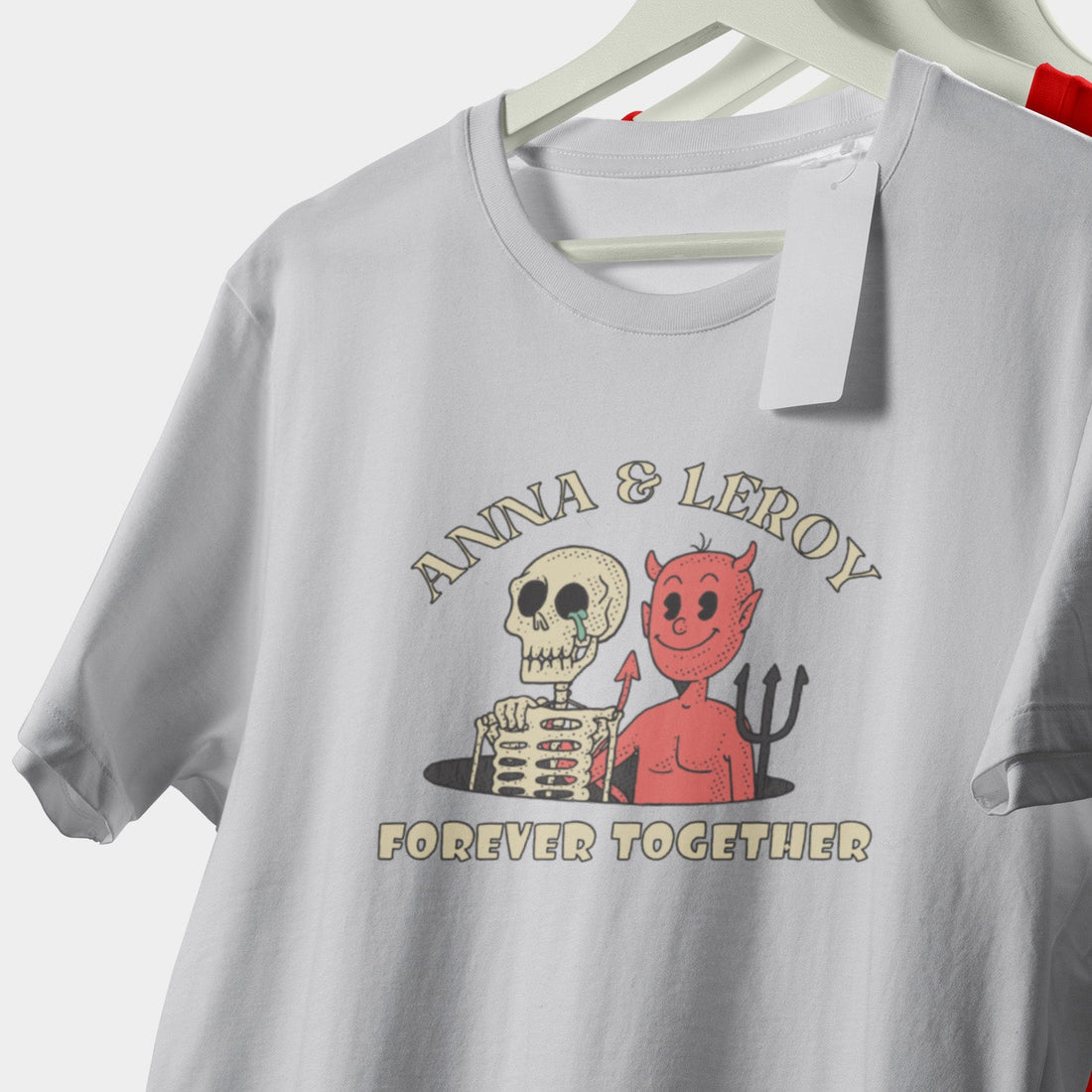 T-shirt Couple Personnalisé Forever Together Avec Noms