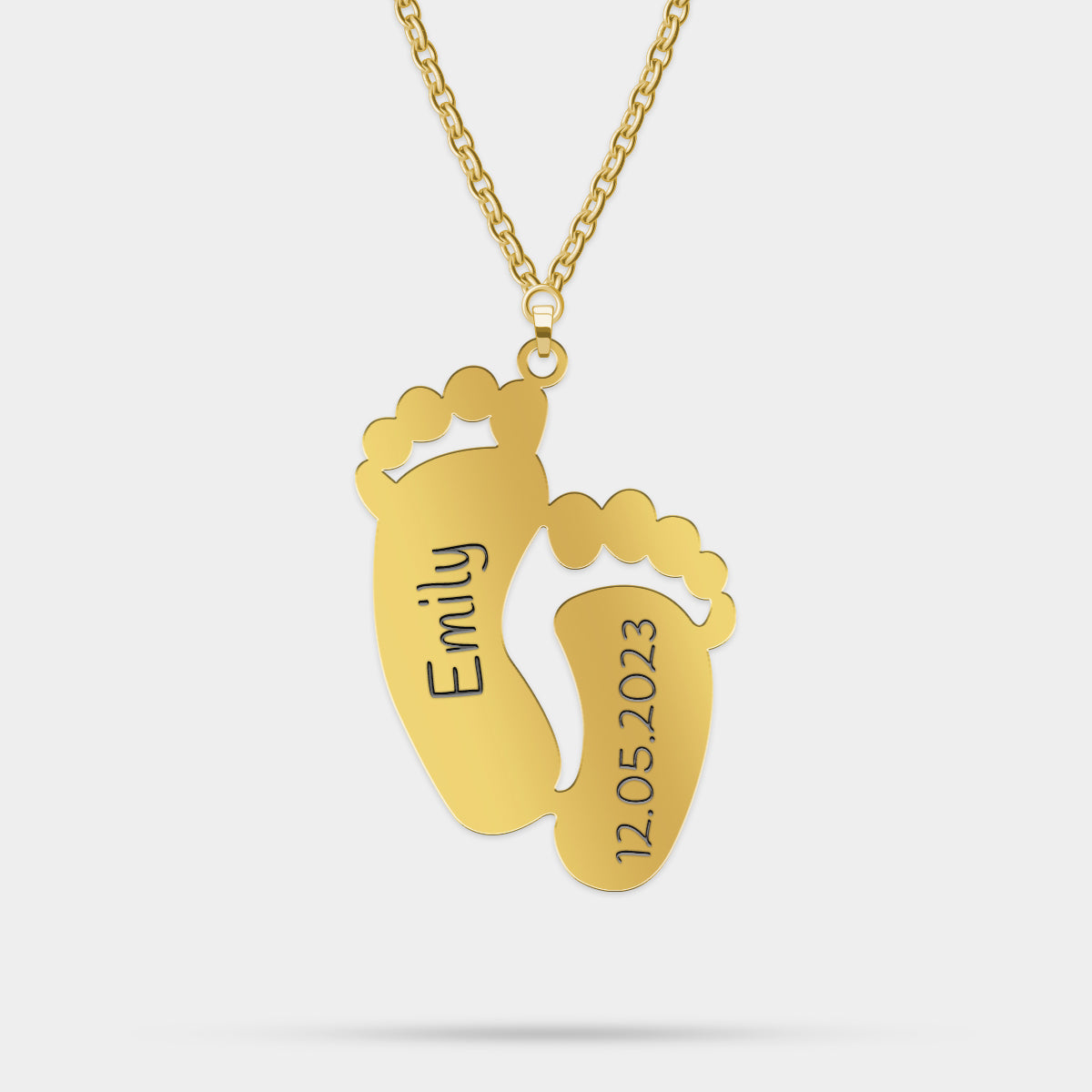 Collier Personnalisé Pieds Bébé