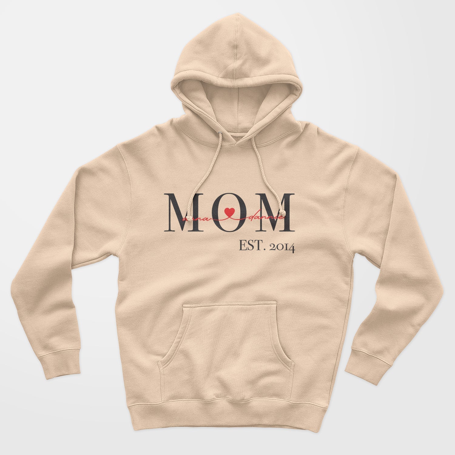 Sweat À Capuche Personnalisé Maman Depuis Avec Nom D&