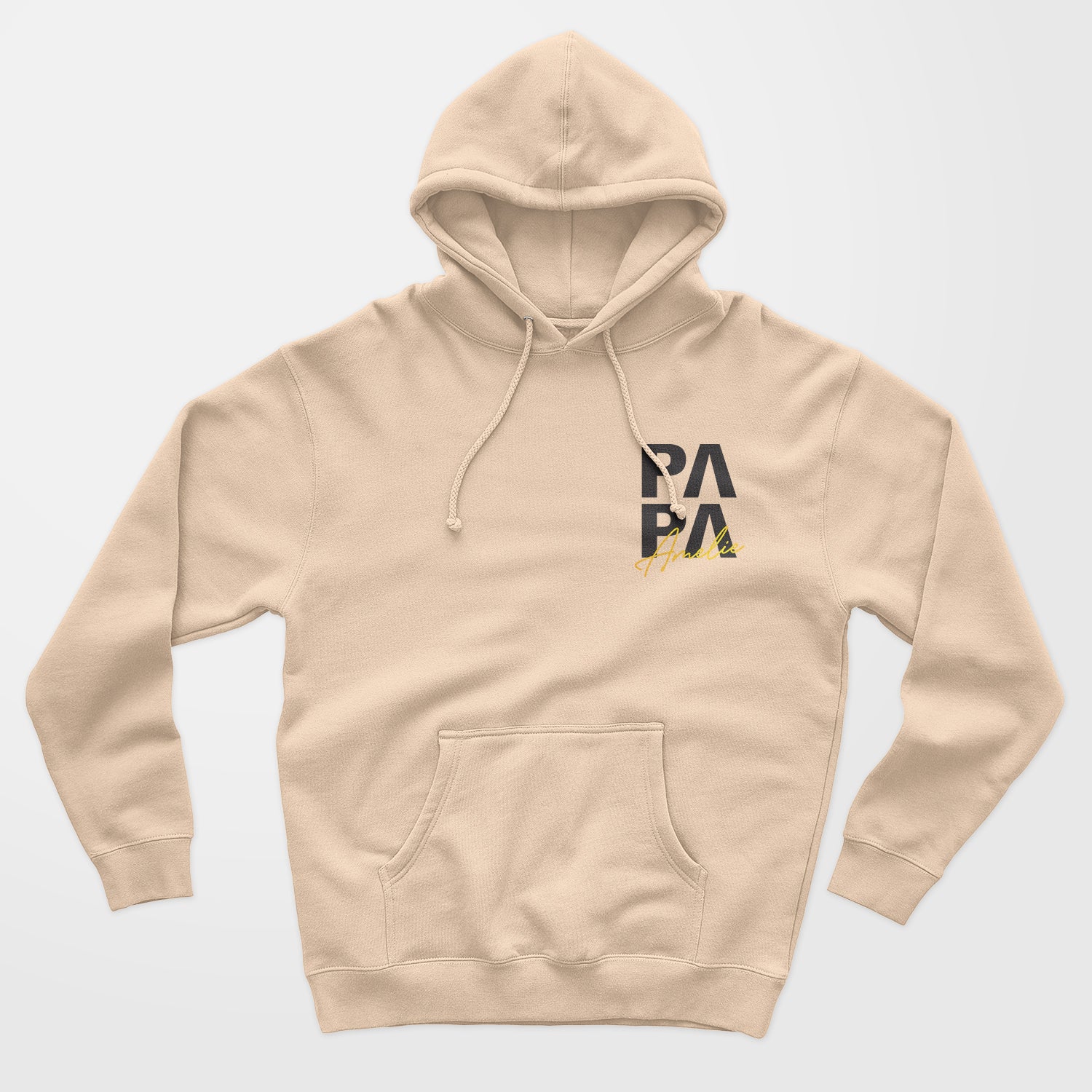 Sweat À Capuche Personnalisé Papa Avec Nom D&