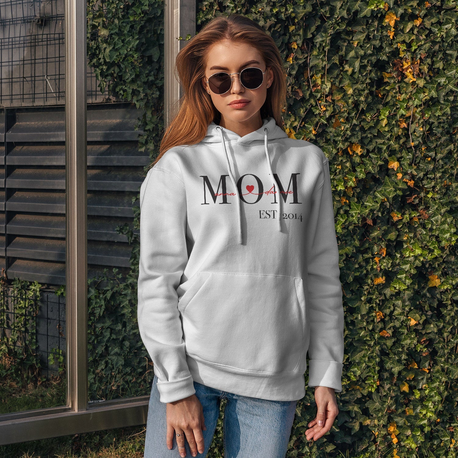 Sweat À Capuche Personnalisé Maman Depuis Avec Nom D&