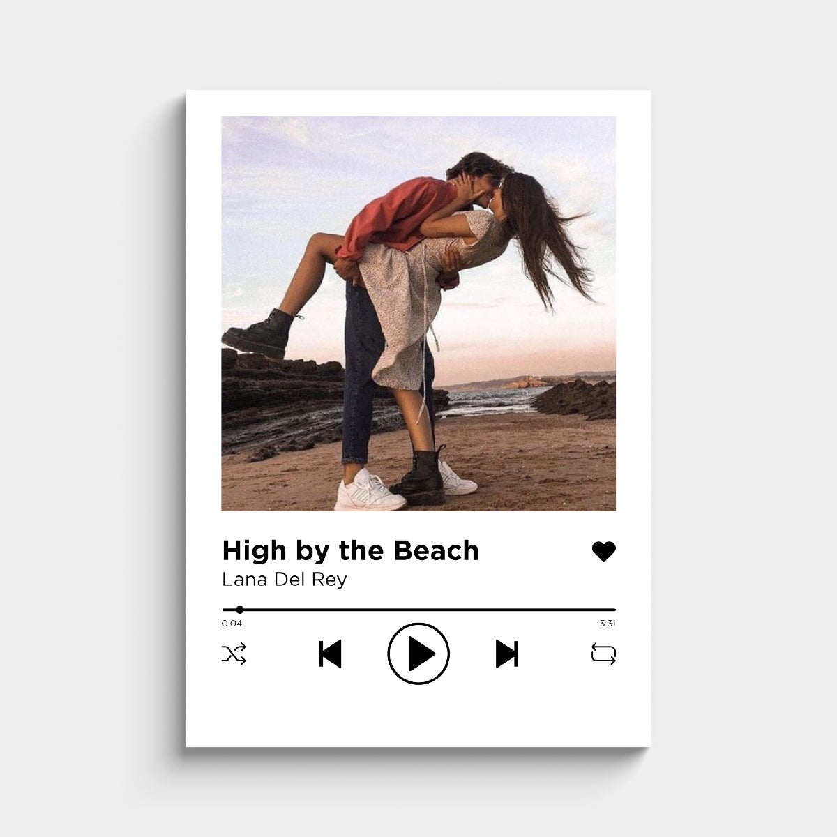 Affiche Personnalisée Musique Chanson Spotify Avec Photo