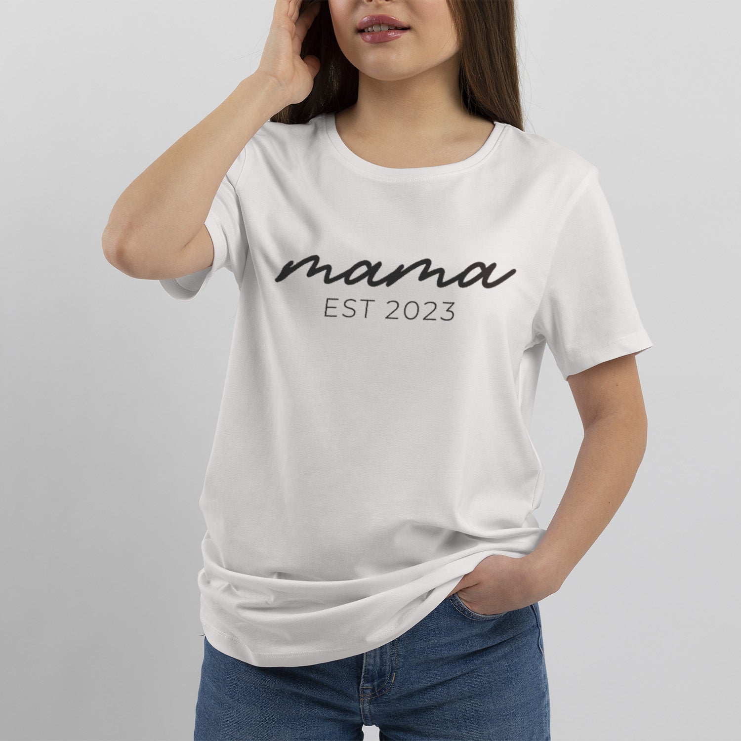 T-shirt Personnalisé Maman Avec Année De Naissance