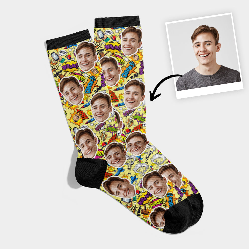 Chaussettes Personnalisées Bandes Dessinées