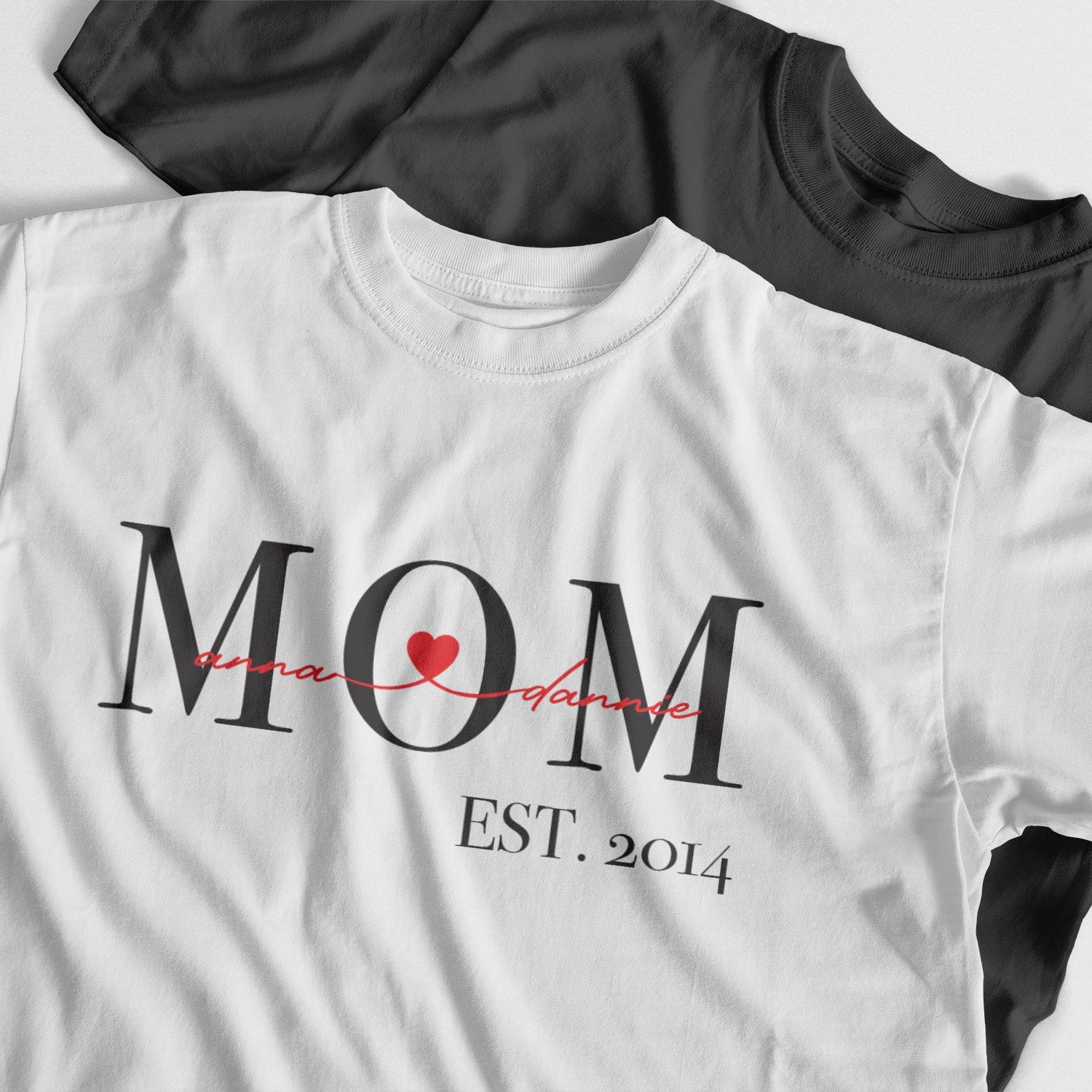 T-shirt Personnalisé Maman Depuis Avec Noms Des Enfants