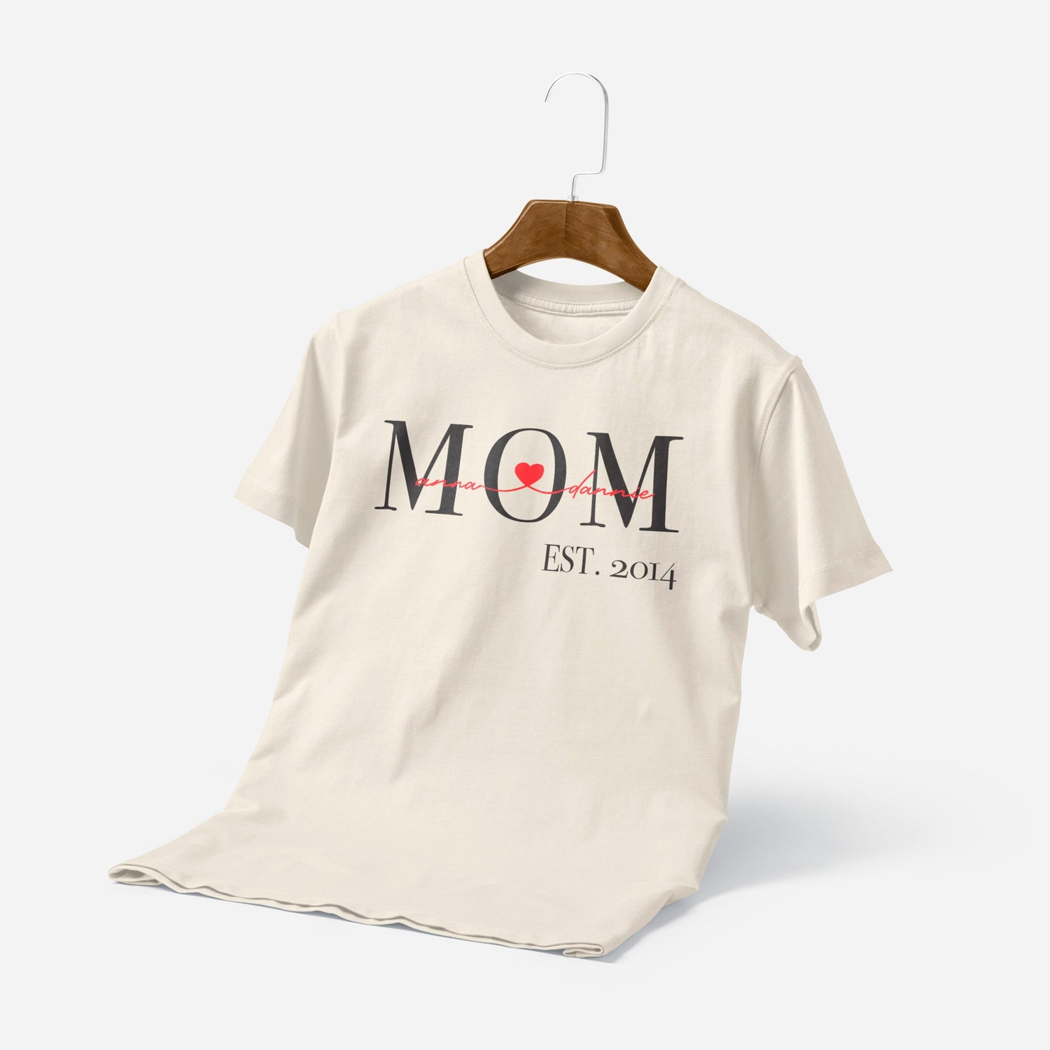 T-shirt Personnalisé Maman Depuis Avec Noms Des Enfants