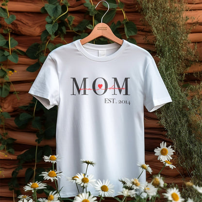T-shirt Personnalisé Maman Depuis Avec Noms Des Enfants