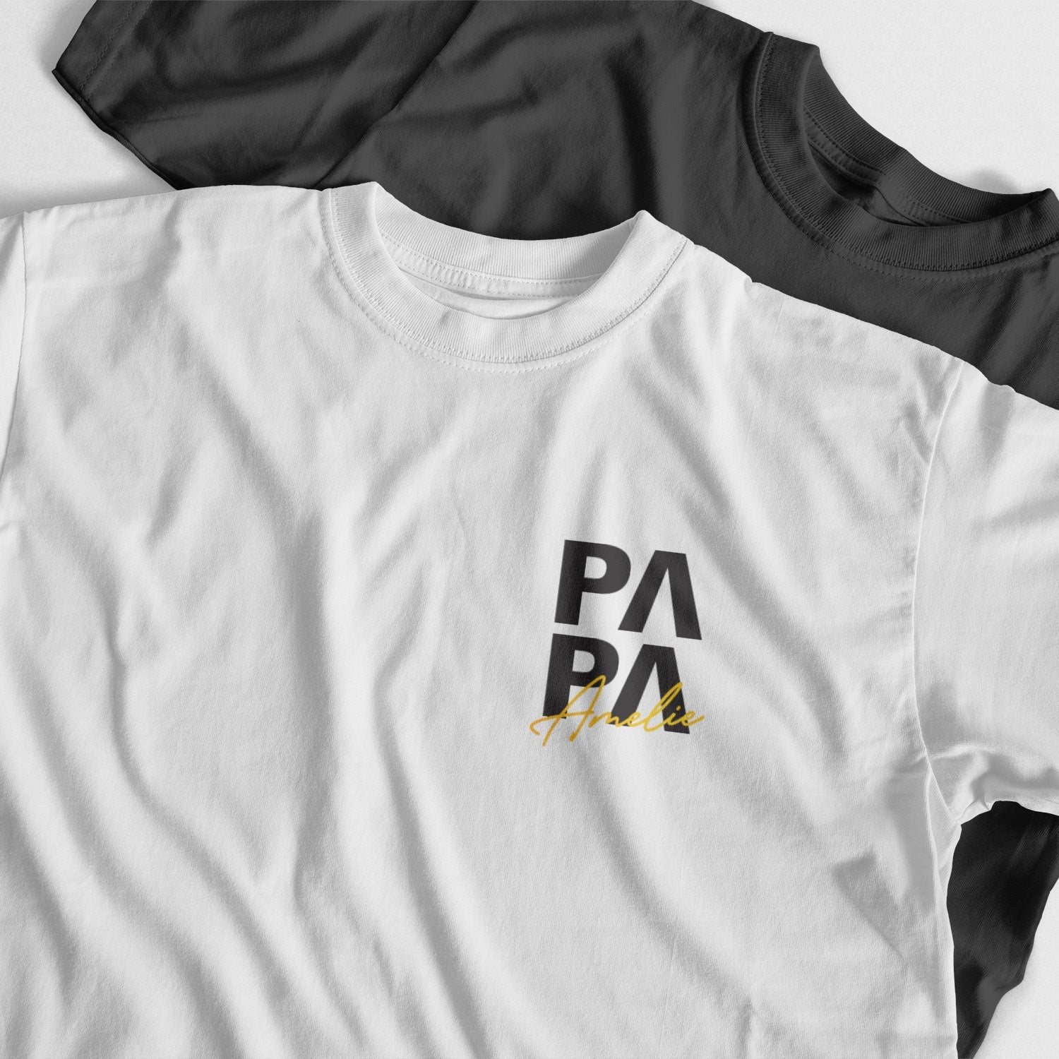 T-shirt Personnalisé Papa Avec Nom D&