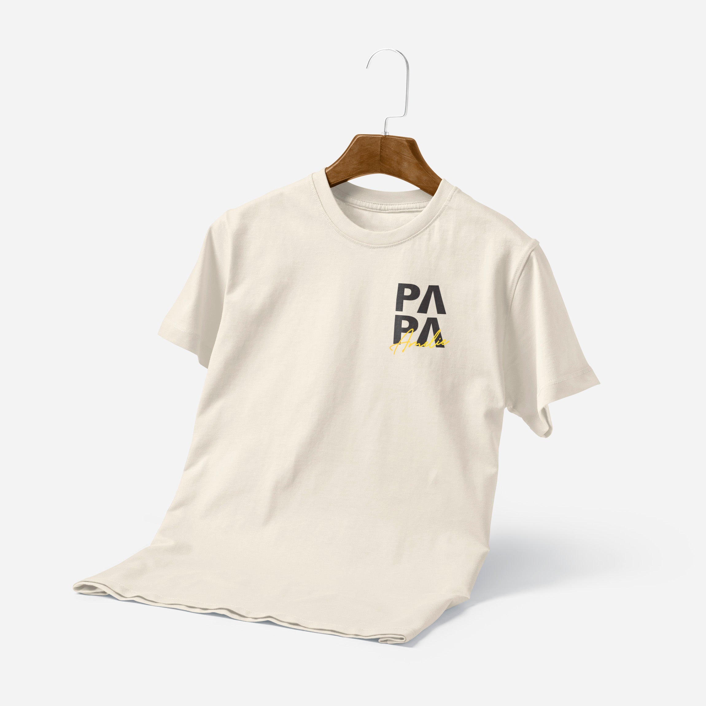 T-shirt Personnalisé Papa Avec Nom D&