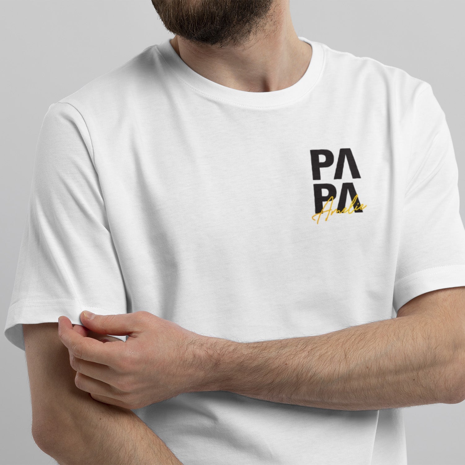 T-shirt Personnalisé Papa Avec Nom D&