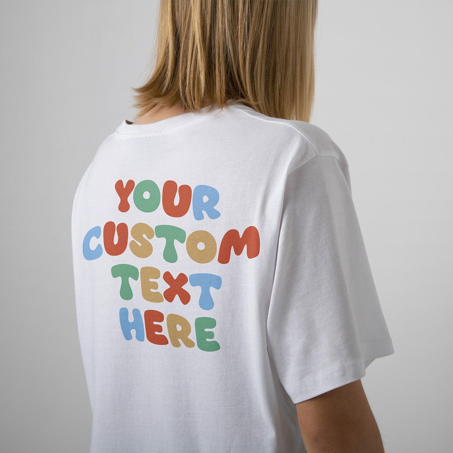 T-shirt Personnalisé Style Cartoon Avec Texte Personnalisé