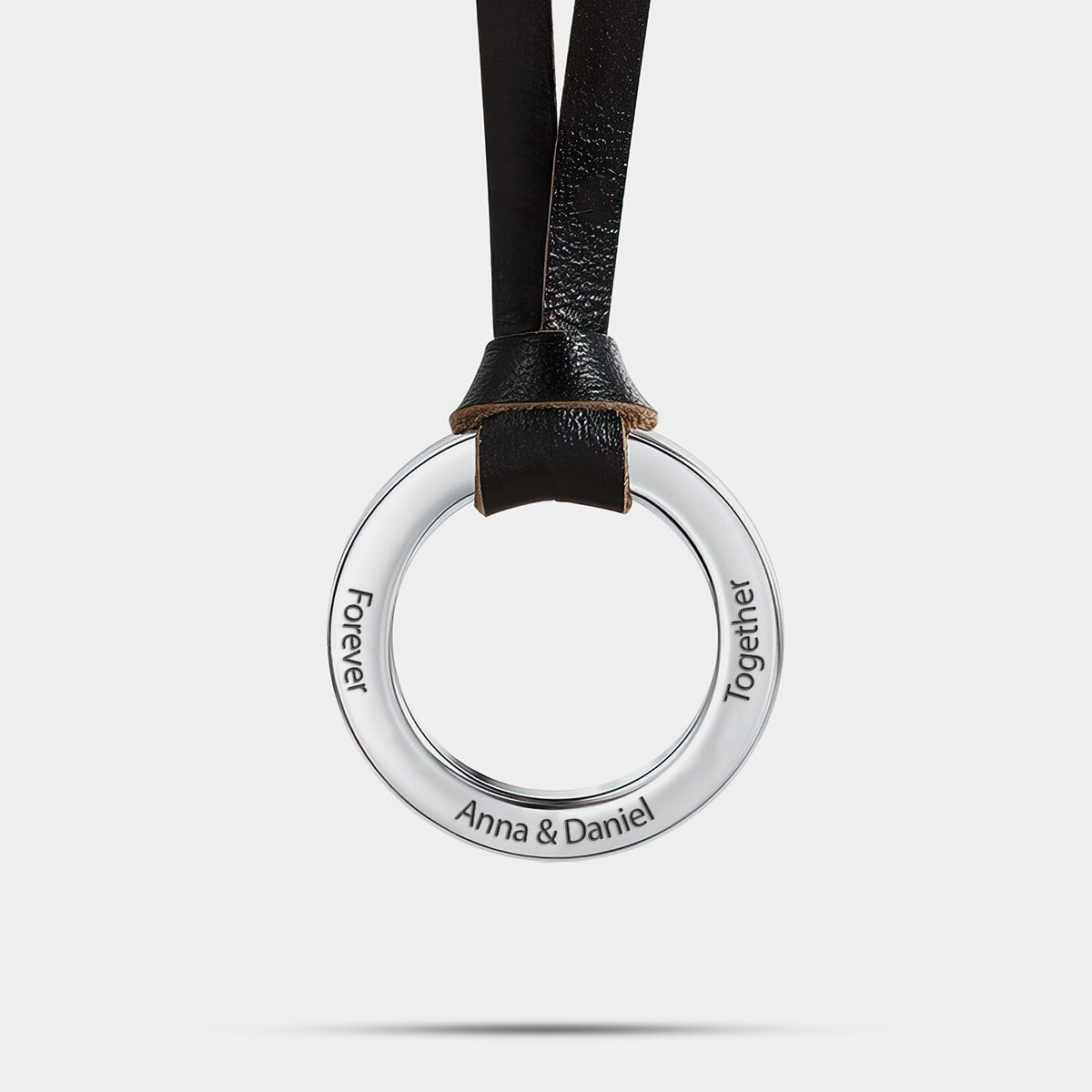 Collier Cercle Cuir Personnalisé