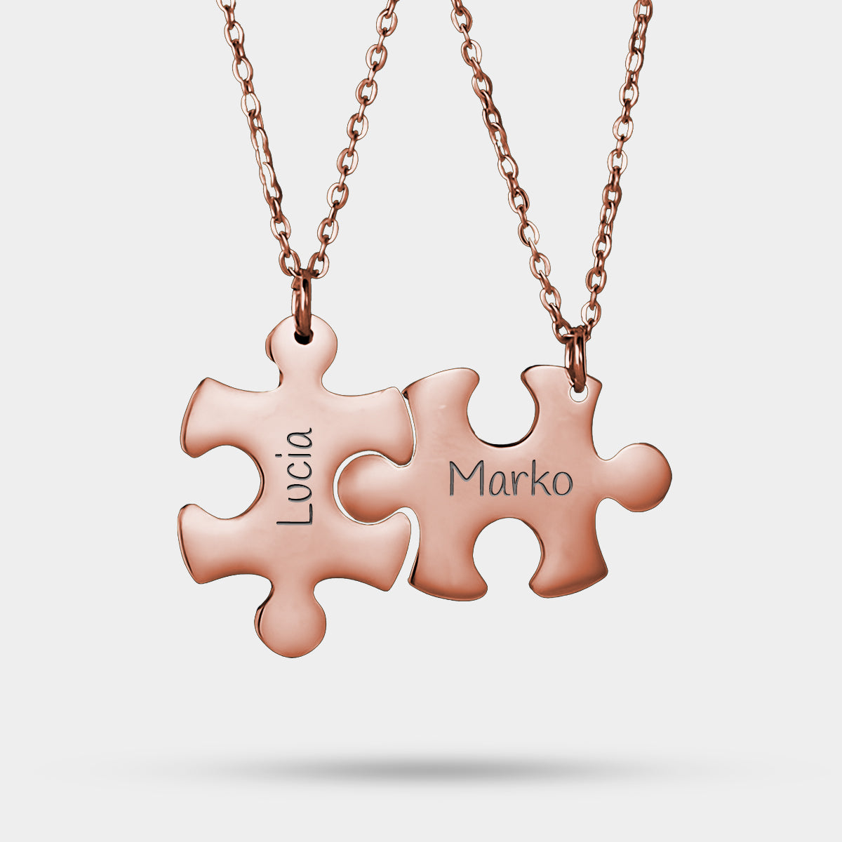 Collier Puzzle Personnalisé Gravé