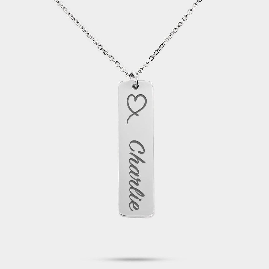 Collier Verticale Personnalisé avec Nom Gravé