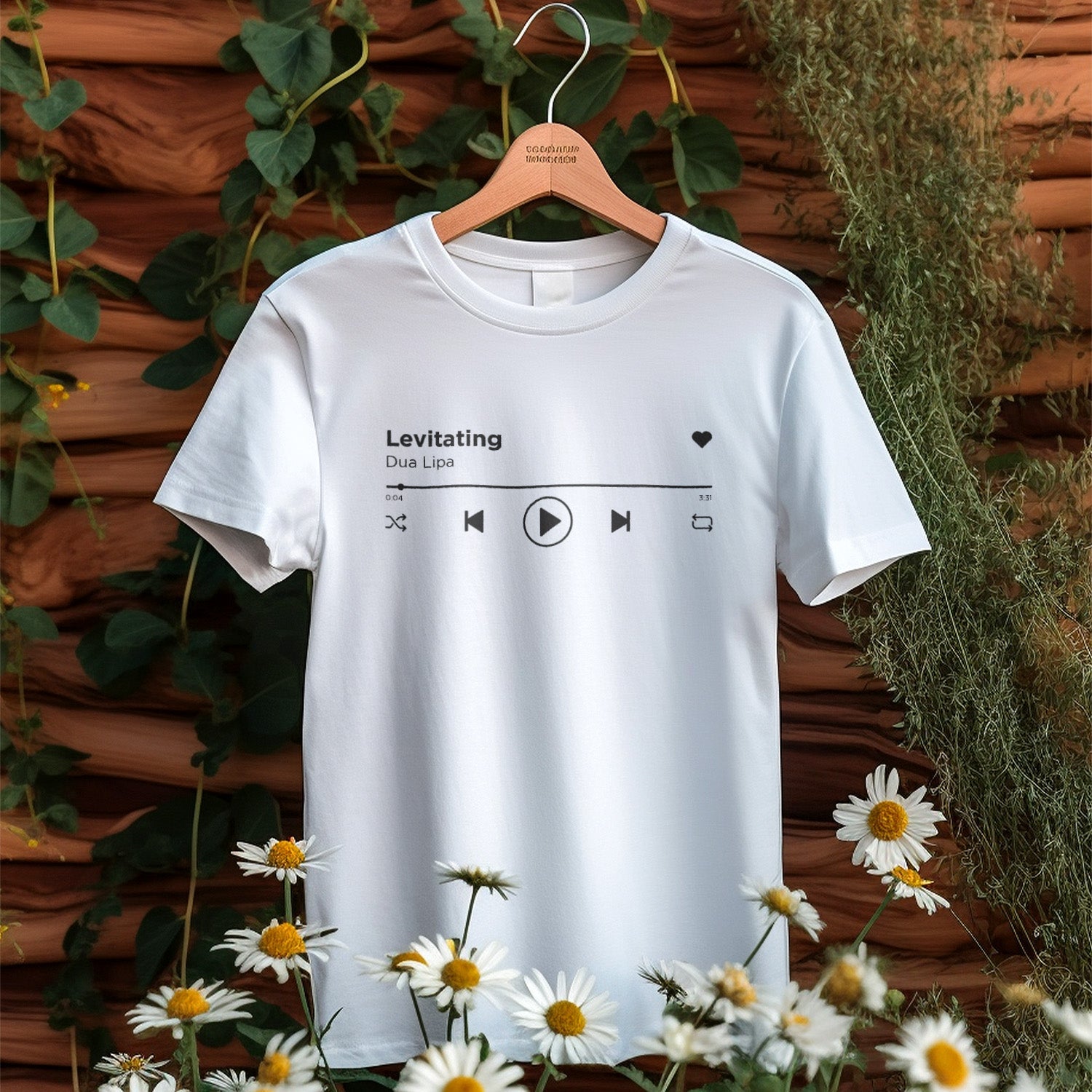 T-shirt Personnalisé Musique Chanson Spotify