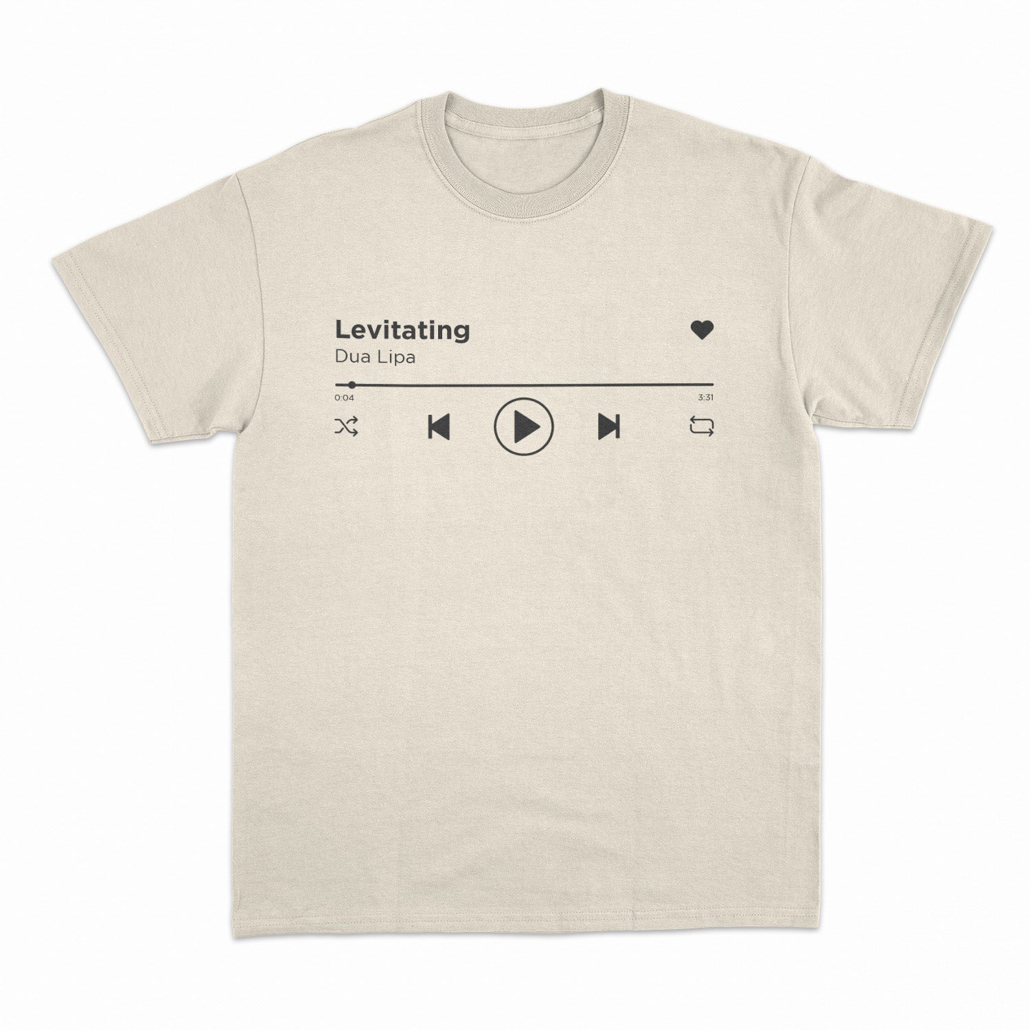 T-shirt Personnalisé Musique Chanson Spotify