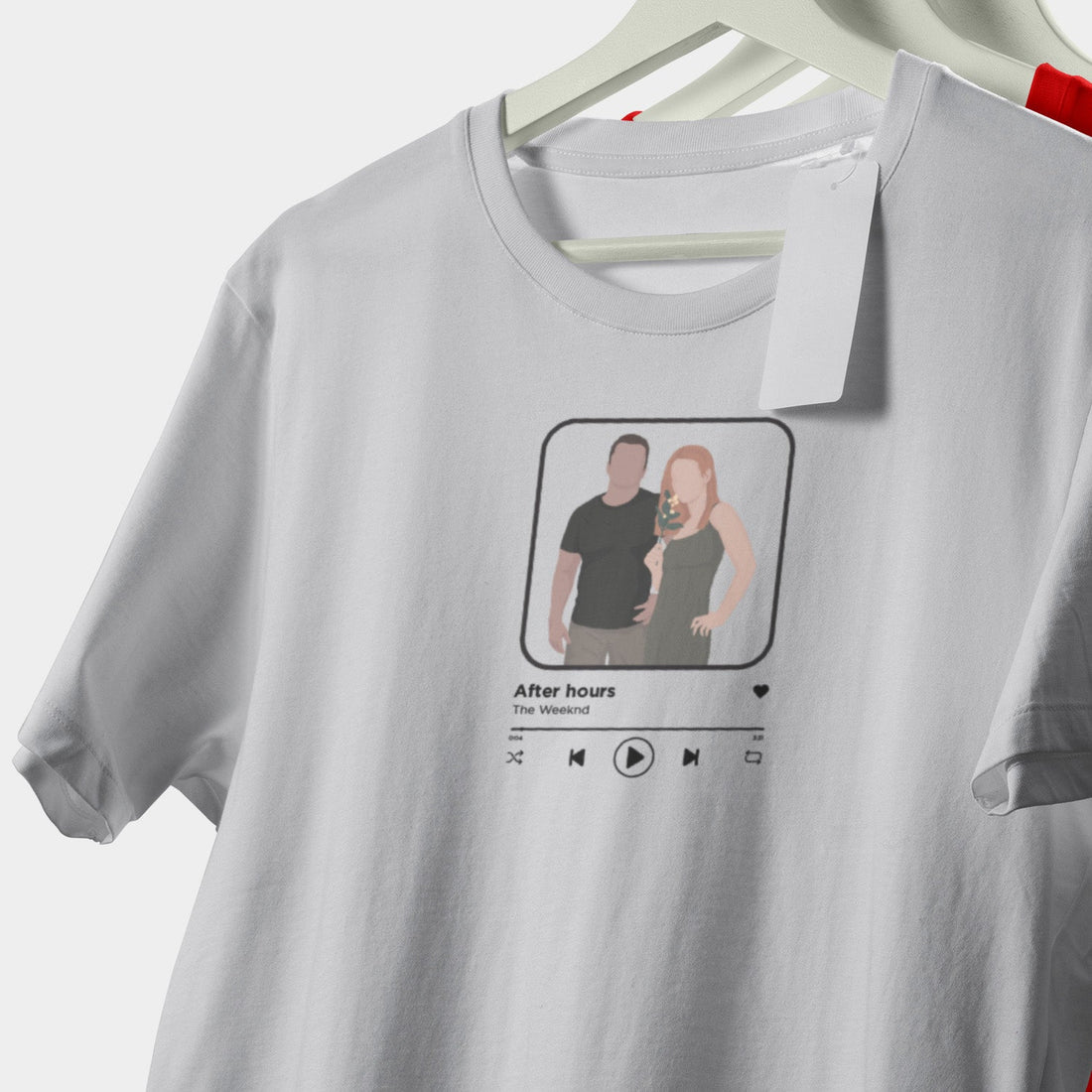 T-shirt Personnalisé Musique Chanson Spotify Avec Illustration