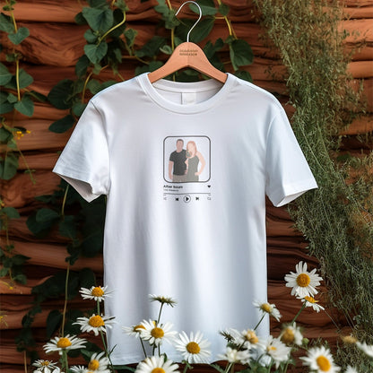 T-shirt Personnalisé Musique Chanson Spotify Avec Illustration